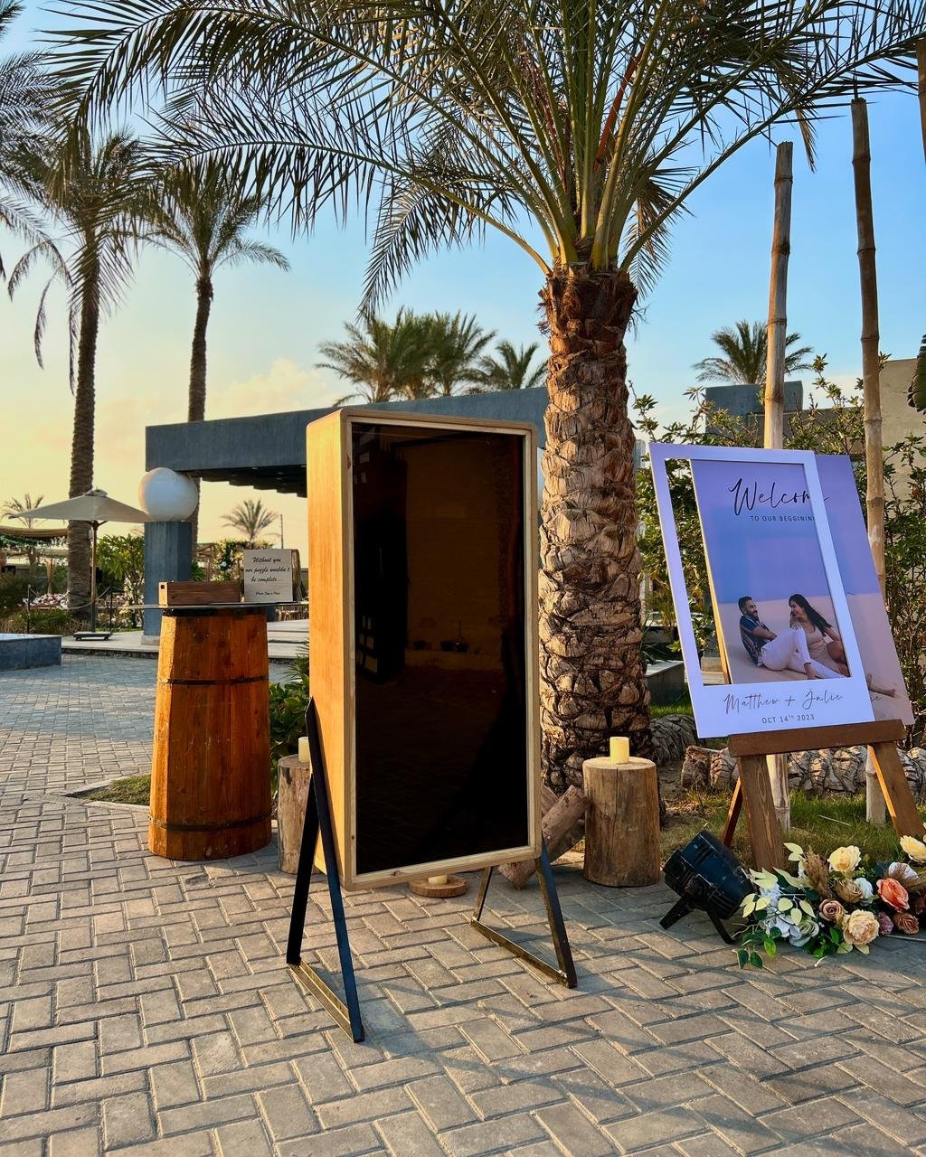 mirror photobooth wedding event egypt